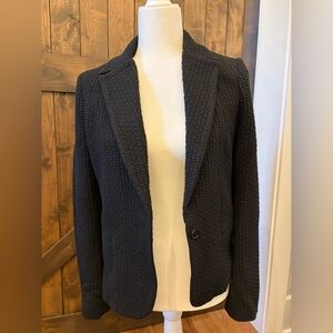 Reiss Black Knit Textured Women's Blazer